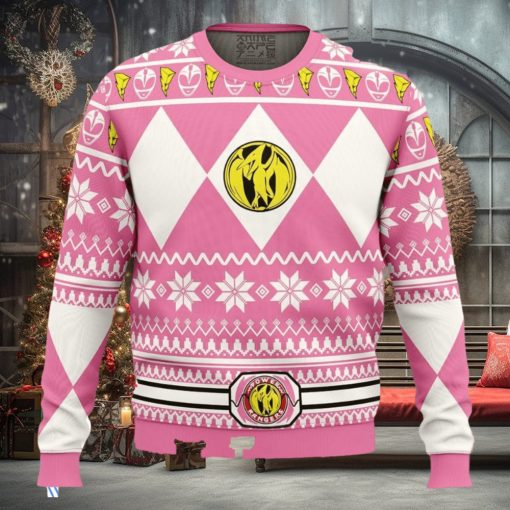 Mighty Morphin Pink Ranger Power Rangers Ugly Christmas Sweater