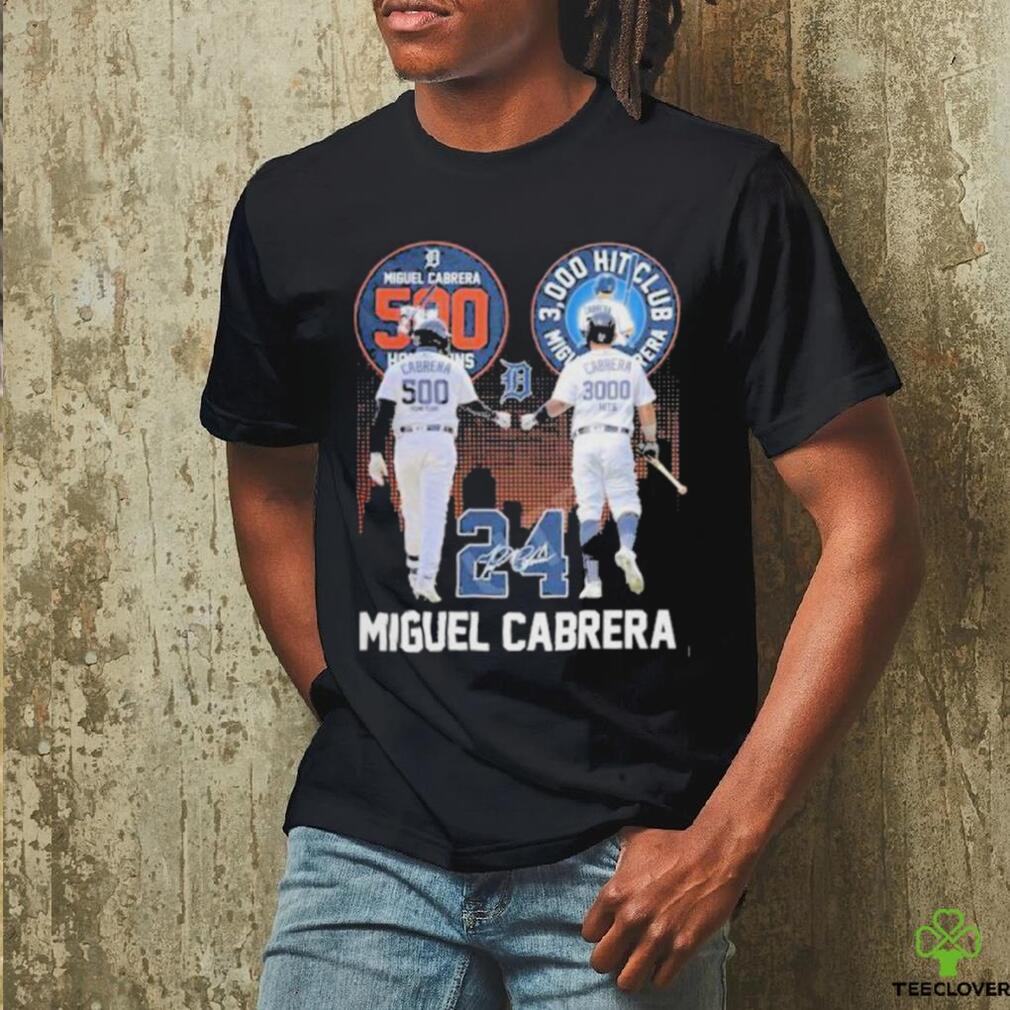 24 Miguel Cabrera Detroit Tigers 2008 2023 Signatures Shirt - Limotees