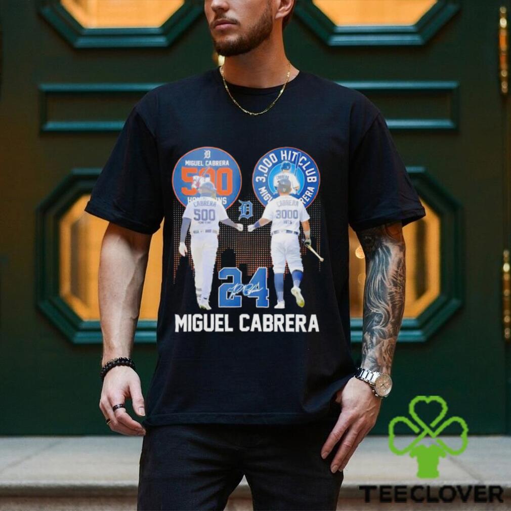 Miguel Cabrera 500 Home Runs 3000 Hits Club Baseball shirt Miguel Cabrera 500 Home Runs 3000 Hits Club Baseball shirt