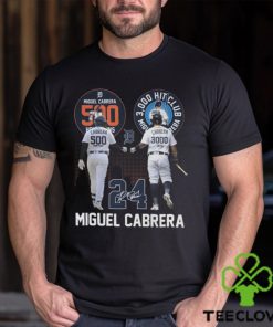 Miguel Cabrera 500 Home Runs 3000 Hits Club T Shirt