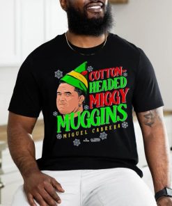 Miguel Cabrera Cotton Head Miggy Muggins Christmas Shirt