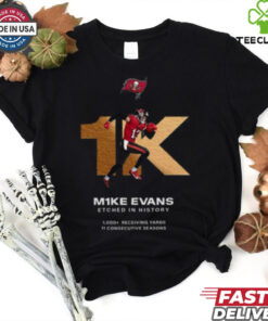 Mike Evans Tampa Bay Buccaneer Etched In History 1K Receiving Yards In His First 11 Seasons Unisex T Shirt
