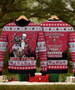 Mike Evans Tampa Bay Buccaneers My Team Forever NFL Christmas Ugly Sweater 3D Gift Christmas