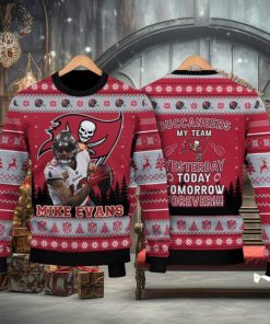 Mike Evans Tampa Bay Buccaneers My Team Forever NFL Christmas Ugly Sweater 3D Gift Christmas