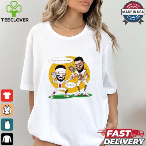 Mike Evans you’re dialed in Baker Mayfield no you’re dialed in Buccaneers shirt