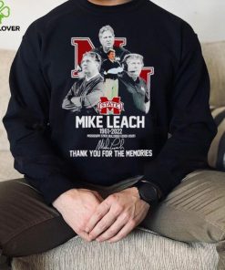 Mike Leach 1961 2022 Mississippi State Bulldogs 2020 2022 thank you for the memories shirt