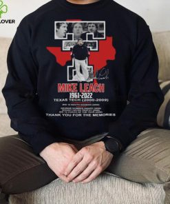 Mike Leach 1961 2022 Texas Tech 2000 2009 Thank You For The Memories Signature hoodie, sweater, longsleeve, shirt v-neck, t-shirt