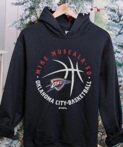 Mike Muscala Oklahoma City Thunder Player Ball WHT Shirt