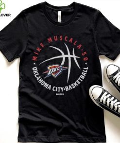 Mike Muscala Oklahoma City Thunder Player Ball WHT Shirt