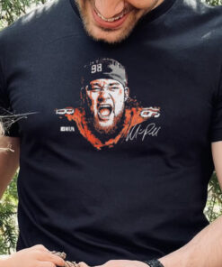 Mike Purcell Denver Broncos Portrait Signature Shirt
