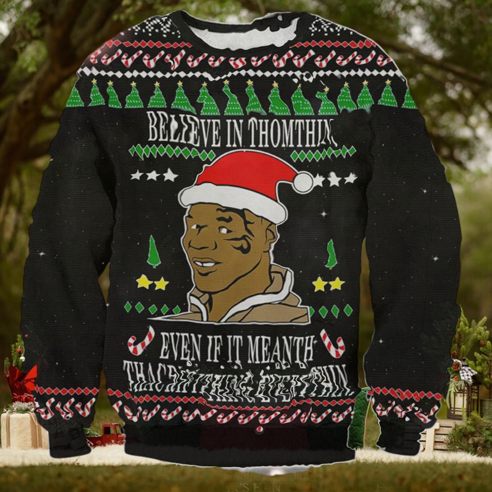 Mike tyson clearance ugly christmas sweater