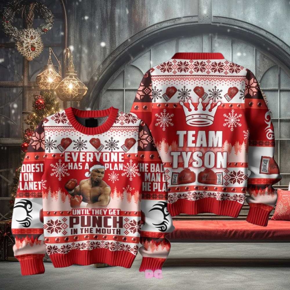 Mike Tyson Christmas Special Ugly Sweater Mike Tyson Christmas Special Ugly Sweater