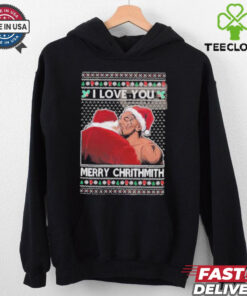Mike Tyson Kiss Santa I Love You Merry Chrithmith 2024 Shirt