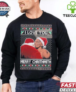 Mike Tyson Kiss Santa I Love You Merry Chrithmith 2024 Shirt