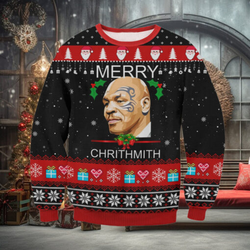 Mike Tyson Merry Chrithmith Ugly Sweater