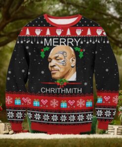Mike Tyson Merry Chrithmith Ugly Sweater
