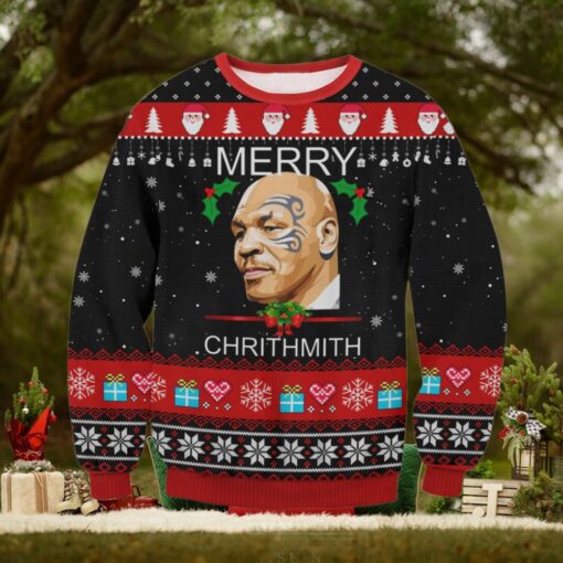 Mike Tyson Merry Chrithmith Ugly Sweater