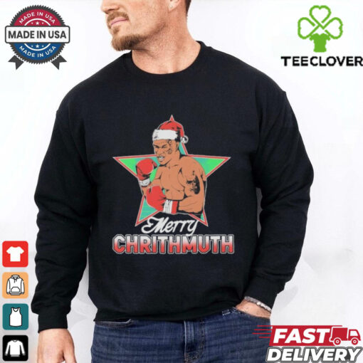 Mike Tyson Merry Chrithmuth Santa Christmas T shirt