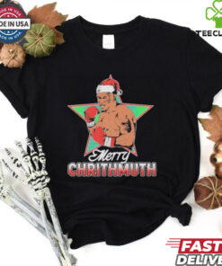 Mike Tyson Merry Chrithmuth Santa Christmas T shirt