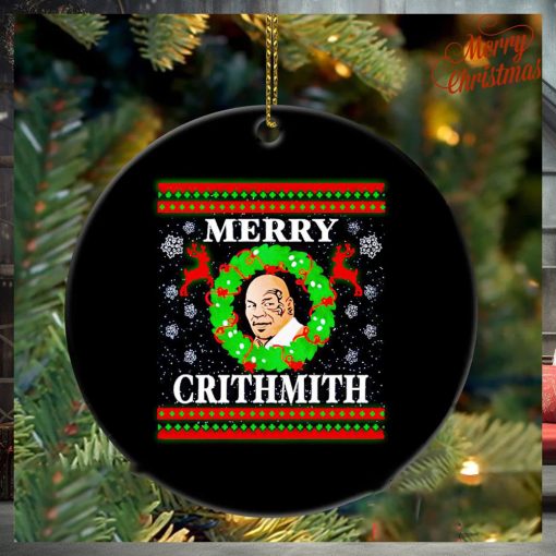 Mike Tyson Merry Crithmith Christmas ornament