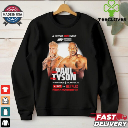 Mike Tyson Vs Jake Paul Live On Nerflic Friday November 15, 2024 Shirt