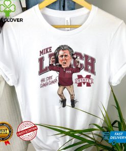 Mike leach caricature mississippI state university collection t shirt