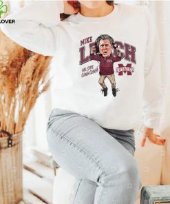 Mike leach caricature mississippI state university collection t shirt