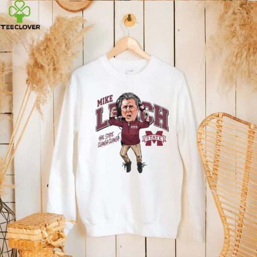 Mike leach caricature mississippI state university collection t hoodie, sweater, longsleeve, shirt v-neck, t-shirt