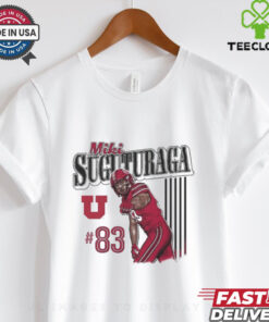 Miki Suguturaga #83 Utah Utes Football Cartoon t hoodie, sweater, longsleeve, shirt v-neck, t-shirt