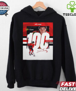 Milestone Moments Alex Vlasic Chicago Blackhawks 100 Game Played Signature Poster t shirt 3 Milestone Moments Alex Vlasic Chicago Blackhawks 100 Game Played Signature Poster t shirt