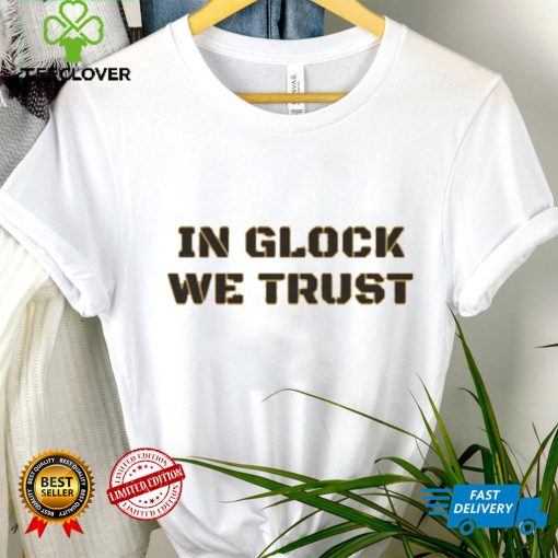 Military Glock Graphic Tee In Glock We Trust Yellow T Shirt