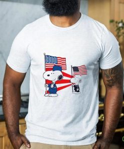 Military Snoopy American Flag Shirt