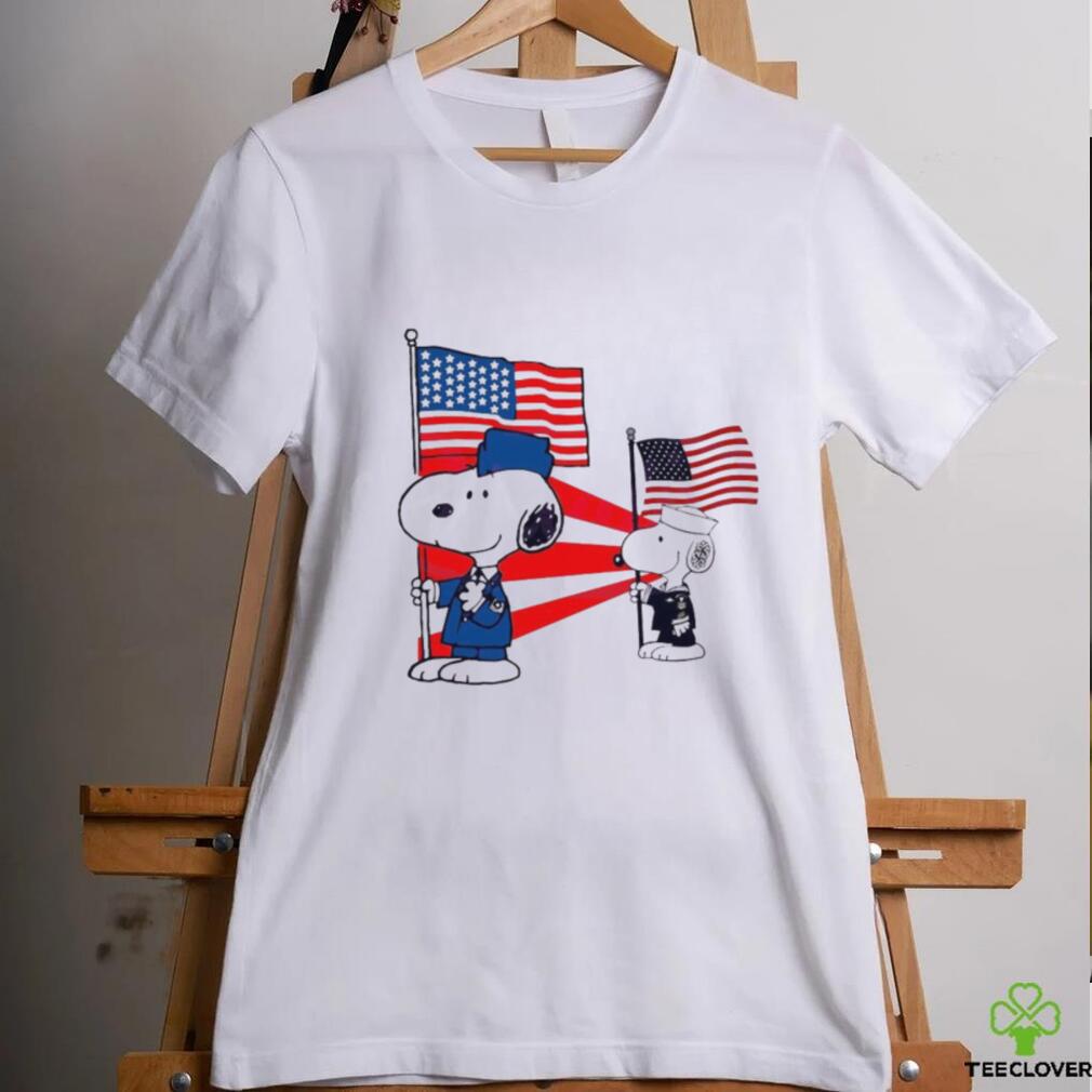 Military Snoopy American Flag Shirt Military Snoopy American Flag Shirt