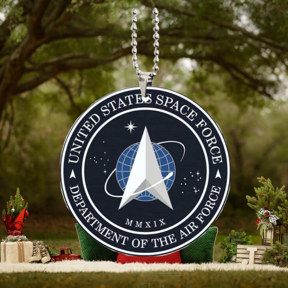 Military US Space Force 2023 Holiday Christmas Decorations Ornament Military US Space Force 2023 Holiday Christmas Decorations Ornament