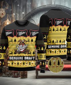 Miller Genuine Draft Ugly Miller Beer Ugly Gift Christmas 3D Sweater For Men And Women