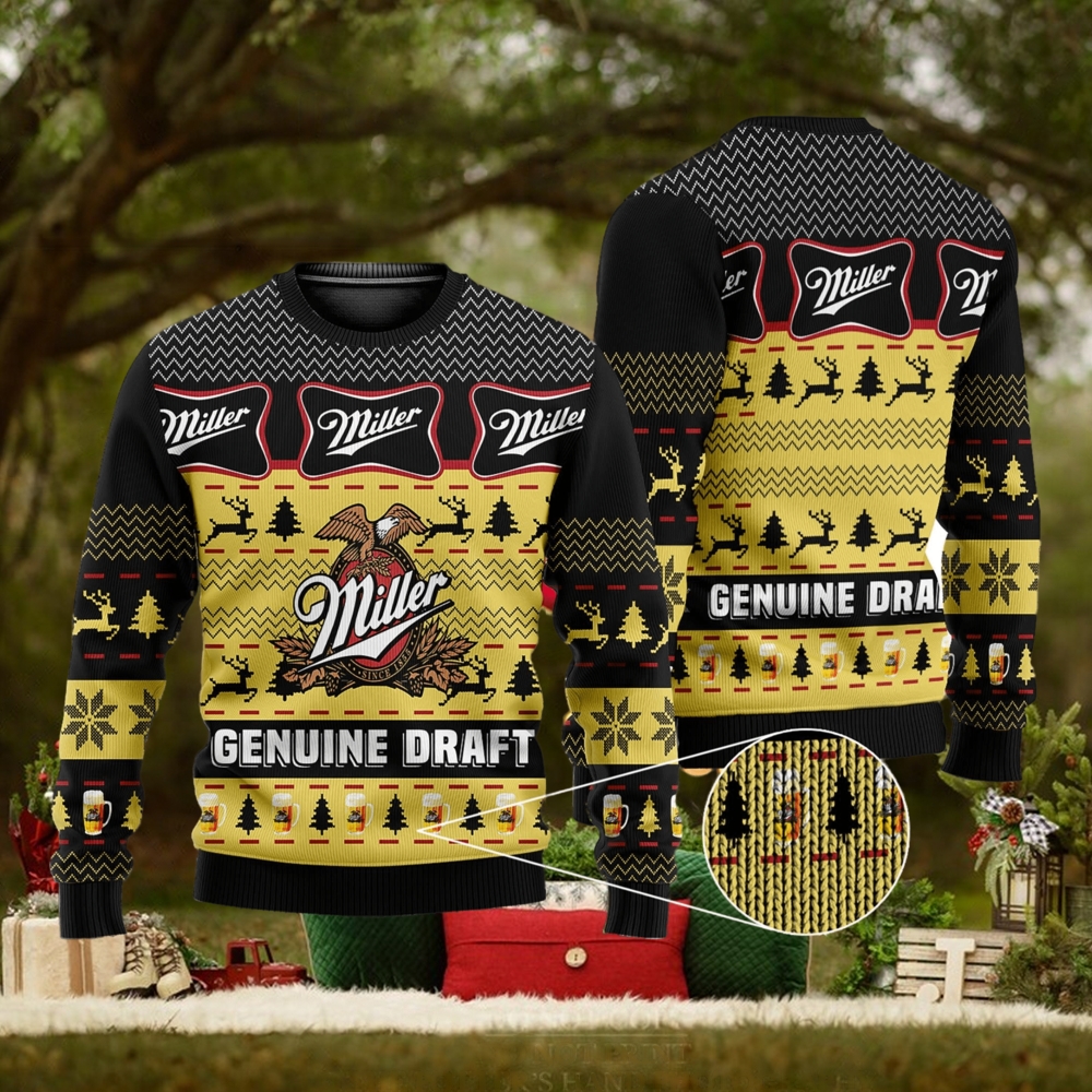 Miller Genuine Draft Ugly Miller Beer Ugly Gift Christmas 3D Sweater For Men And Women Miller Genuine Draft Ugly Miller Beer Ugly Gift Christmas 3D Sweater For Men And Women