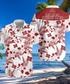 Miller High Life Funny Hawaiian Shirt Tropical Flower Gift For Beach Trip