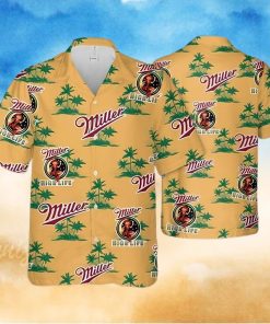 Miller High Life Hawaiian Shirt Island Pattern Beer Lovers Gift