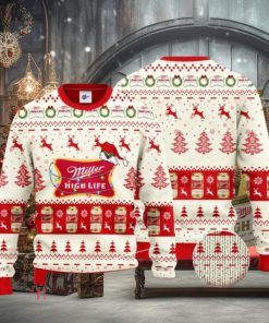 Miller High Life Santa Hat Ugly Christmas Sweater