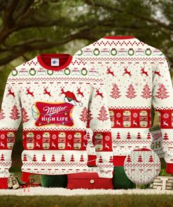 Miller High Life Santa Hat Ugly Christmas Sweater 1 Miller High Life Santa Hat Ugly Christmas Sweater