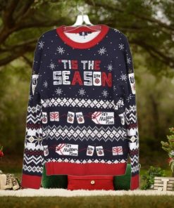 Miller Lite Beer Ugly Christmas Sweater Holiday Long Sleeve Crew Neck Size Large