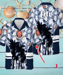 Miller Lite Custom Name For Fans 3D Hawaiian Shirt