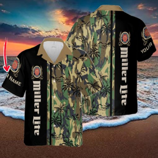 Miller Lite Custom Name New Outfit Hawaiian Shirt