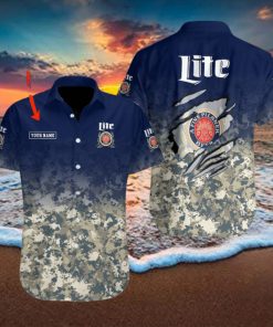 Miller Lite Custom Name Unique Full Printing Hawaiian Shirt