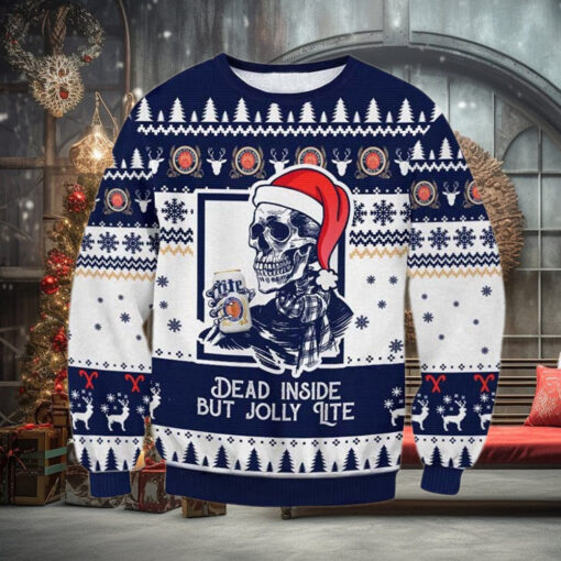 Miller Lite Dead Inside Ugly Sweater