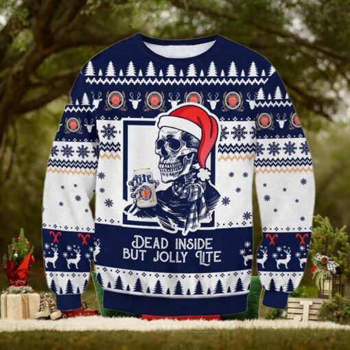 Miller Lite Dead Inside Ugly Sweater