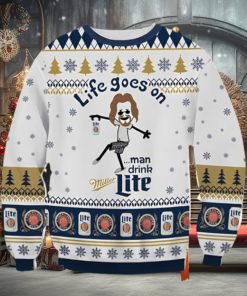Miller Lite Dude Ugly Christmas Sweater Nice Gift For Everyone