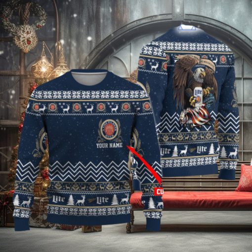Miller Lite Eagle Ugly Christmas Sweater