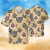 Miller Lite Hawaiian Shirt Island Pattern Beer Lovers Gift