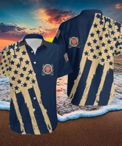 Miller Lite USA Flag Hawaiian Combo Shirt And Short Gift Hawaiian For Mens